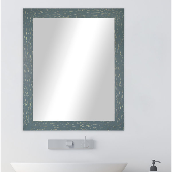 Laurel Foundry Modern Farmhouse Uecker Solid Wood Rectangle Wall Mirror